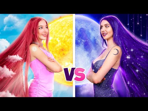 Day Girl vs Nigh Girl! New Girl in The School | Good Roommate and Bad Roommate