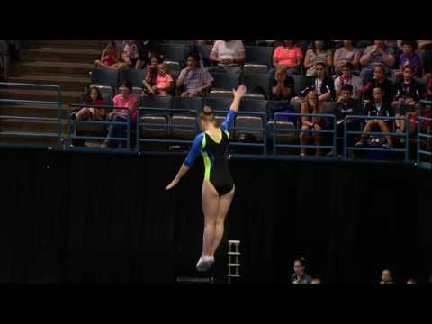 Clare Johnson - Trampoline Routine 2 - 2017 USA Gymnastics Championships