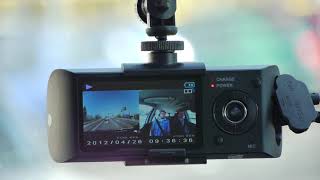 DVR Mobil Dual kamera GPS R300 - CCTV Mobil Dash C