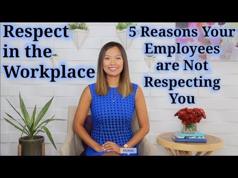 職場中的尊重（如何應對不尊重員工的員工）。 (Respect in the Workplace (How to Deal with Disrespectful Employees))
