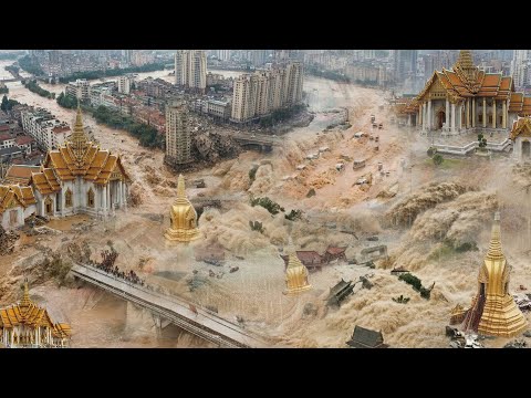 Thailand in CHAOS AGAIN &mdash; Monster FLOODS Wash Away Bridges, Homes & Cars!