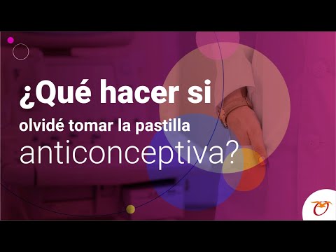 ¿Qué hago si olvidé tomar la pastilla anticonceptiva?