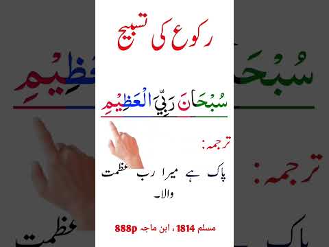 Subhana Rabbi al Azeem | Ruko Ki Tesbeh