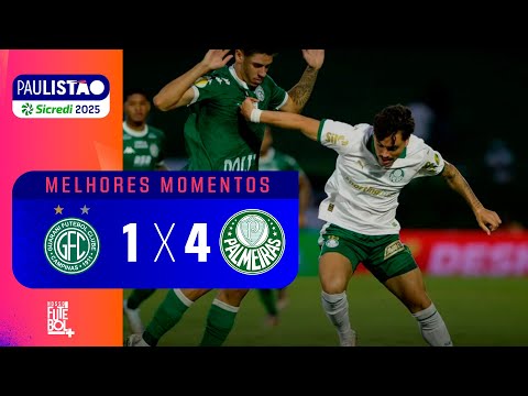 ESTÊVÃO SOBRA E PALMEIRAS GOLEIA - Guarani 1 x 4 Palmeiras - Melhores Momentos - Paulistão 2025