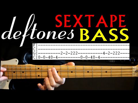 Deftones Sextape Bass Guitar Tab Lesson / Tabs Cover