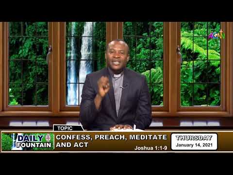 DAILY FOUNTAIN DEVOTIONAL FOR JANUARY 14 2021, - REV'D CANON NELSON AKINWANDE