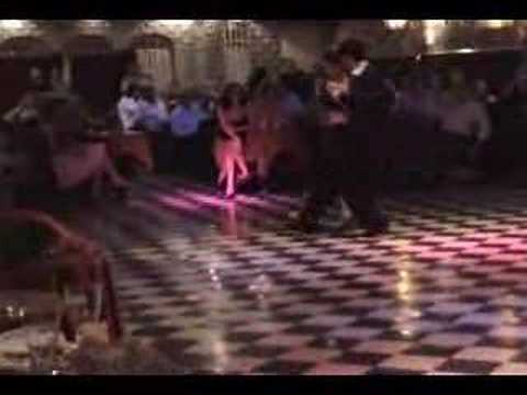  Bruno Tombari  and  Mariangeles Caamaño  are  dancing  to  the  milonga  "  Al Galope  "