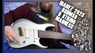Video thumbnail for Ibanez 2023 RGDMS8 Monster 8 string guitar by Paul Glover