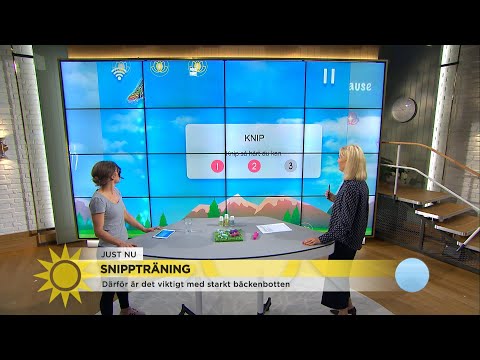 Här tränas bäckenbotten i livesändning – Med nytt snippspel - Nyhetsmorgon (TV4)