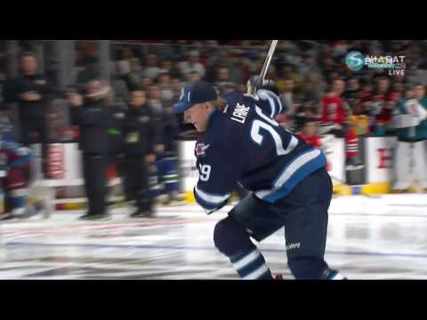 Patrik Laine vs Brent Burns Hardest Shot Competition