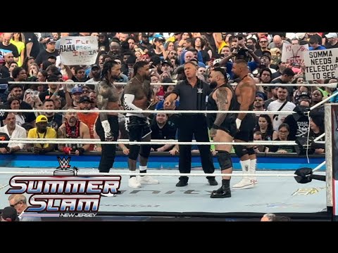 Roman Reigns & Jey Uso vs Bron Breakker & Bronson Reed Full Match - WWE SummerSlam 8/2/2025