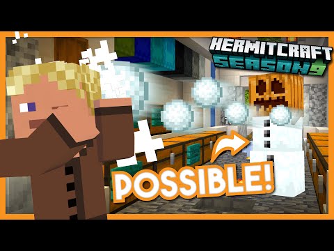 You CAN Get Killed by a SNOW GOLEM!!! - Minecraft Hermitcraft Season 9 #28