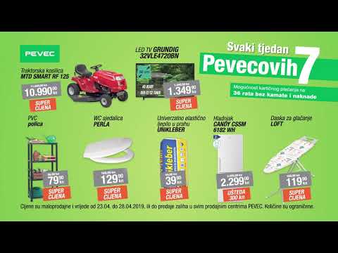 „Svaki tjedan Pevecovih 7“, ponuda vrijedi od 23.4.2019. do 28.4.2019.