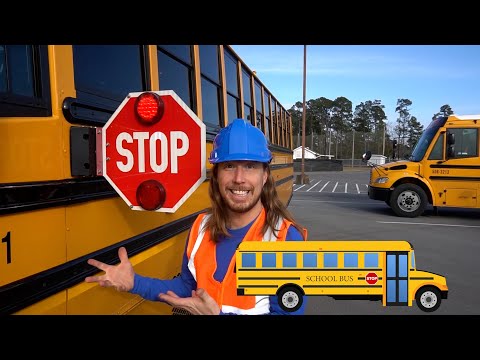 Explore a School Bus with Handyman Hal | Back To School Fun for Kids | School Bus Song