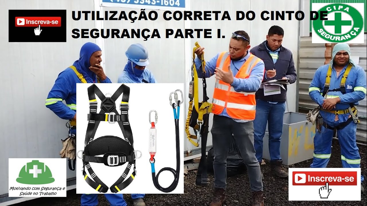 DDS/Palestra: Utilização adequada do cinto de segurança do trabalho tipo paraquedista (Rômulo Veras)