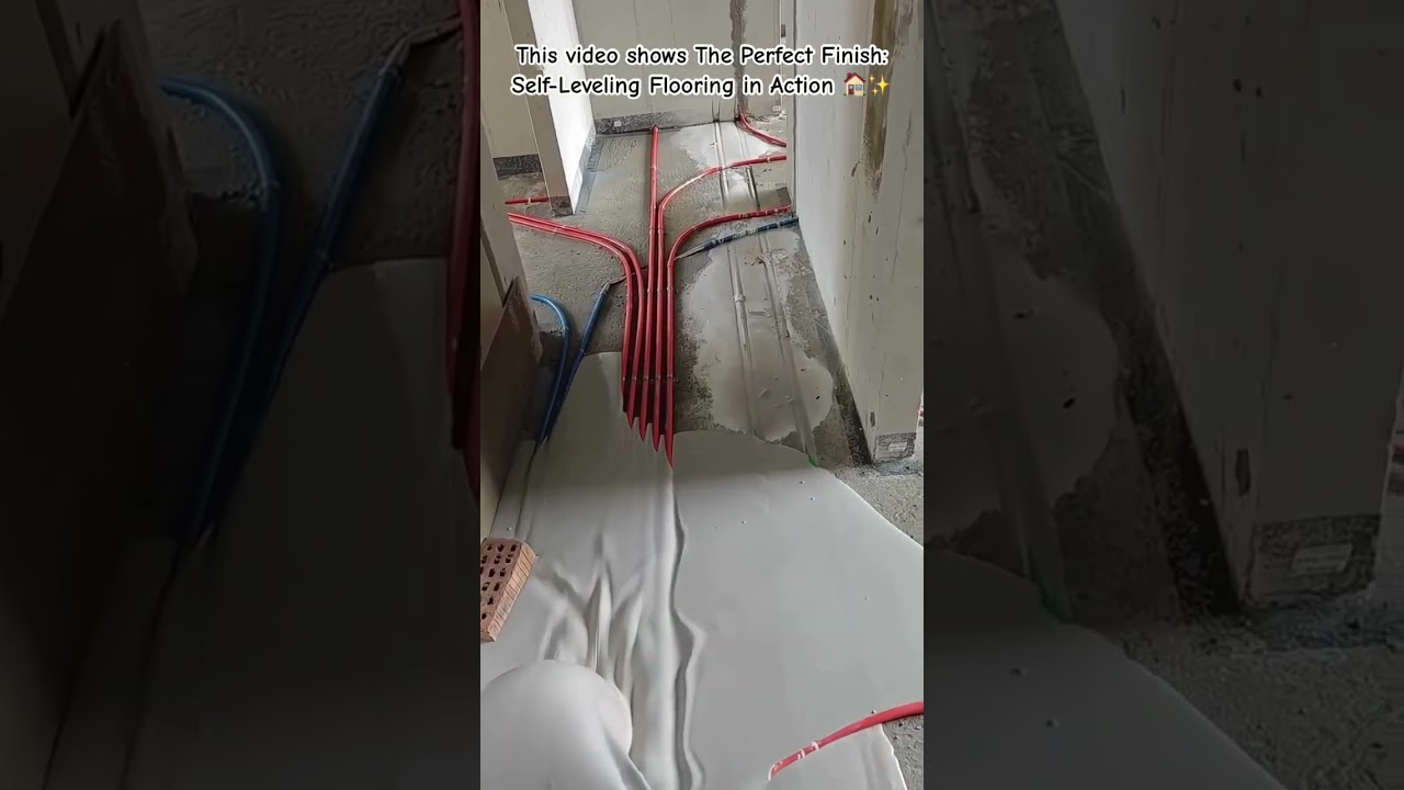 Watch This Incredible Flooring Transformation! 🛠️ #SelfLevelingFloor #FlooringInnovation #shorts