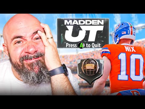 I Quit Madden Ultimate Team for Ranked RANDOM Regs!!
