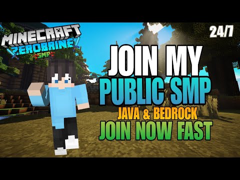24/7 Public Minecraft SMP Join Now!