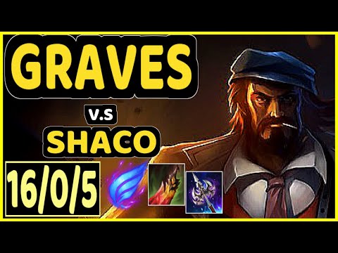 BEYOND (GRAVES) vs SHACO - 16/0/5 KDA JUNGLE GAMEPLAY - KR Ranked DIAMOND