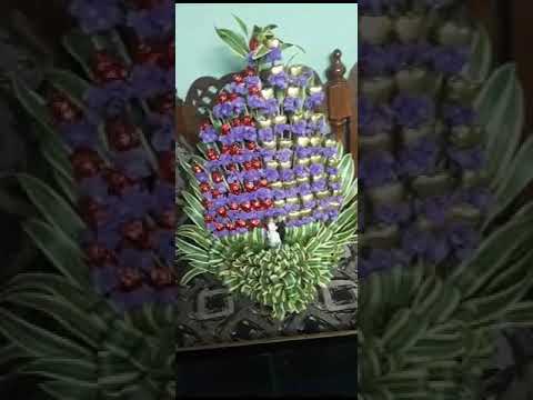 chocolate bouquet with natural flowers 🌹