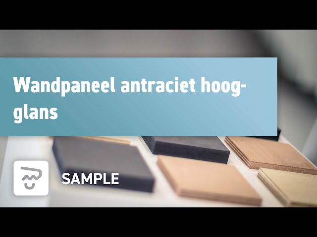 Wandpaneel antraciet hoogglans