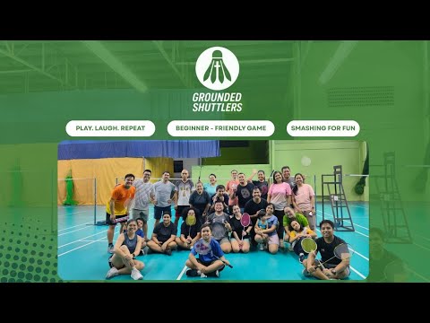 Oct 19, 2025 Grounded Shuttlers Badminton Queueing Session - Cate & Louie vs James & Rudy