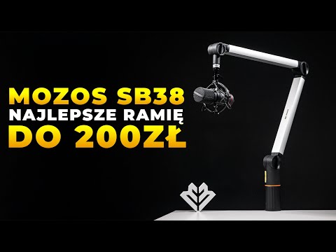 MOZOS SB38 STOVAS BIURKOWY NA MIKROFON Sidabrinis video