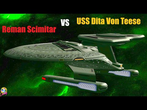(Updated) USS Dita Von Teese VS Reman Scimitar - Star Trek Starship Battles - Bridge Commander