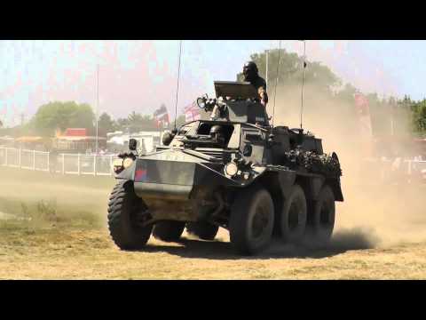 Two Alvis Saracens FV603 in the War & Peace Arena - Inc Slow Motion