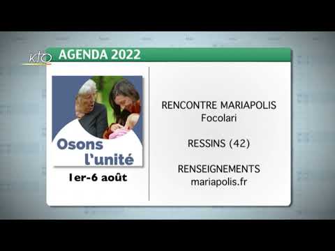 Agenda du 11 juillet 2022