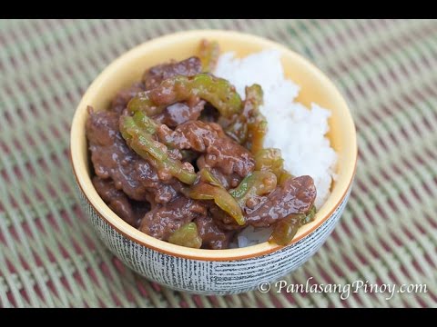 Beef Stir Fry in Oyster Sauce with Ampalaya