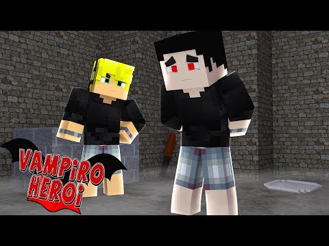 Minecraft VAMPIRO HERÓI #08 - DRÁCULA ME PRENDEU !!!