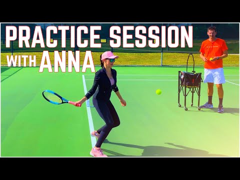 Practice Session with Anna | Tennis Technique and Drills thumbnail