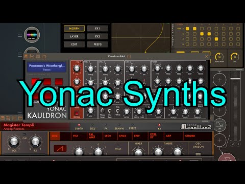 Yonac Synths Jam - iOS iPad - Magellan 2 - Kauldron - Kaspar - videoplayerAUv3 - iPad music - Autony