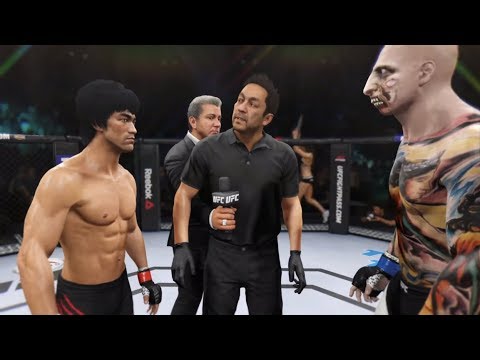 Bruce Lee vs. Destroyer (EA Sports UFC 2) - CPU vs. CPU