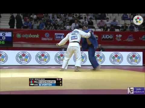 Judo 2014 Grand Slam Baku: Khashbaatar (MGL) - Scvortov (UAE) [-73kg] bronze