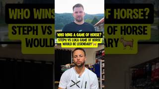 Luka or Steph in a game of HORSE?!🐐