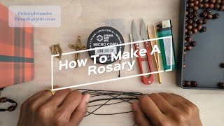 How to Make A Rosary (Part 2) : Wooden Bead Cord Rosary