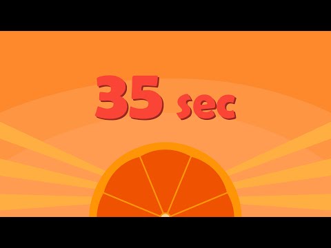 35 Second Timer Basic Orange