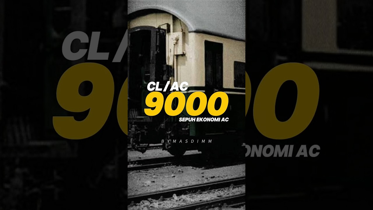 Kereta Ekonomi AC ternyata udah ada dari tahun 1950an Cuyy!! #railfans #keretaapi #shorts