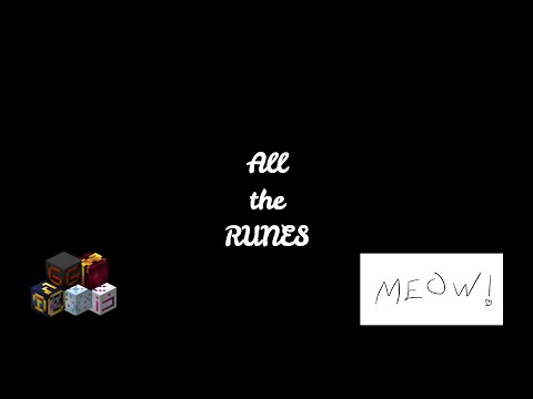 Showing off EVERY RUNE in hypixel skyblock!!!