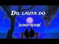 Dil Lauta Do Slowed Reverb Jubin Nautiyal PayalDev Textaudio