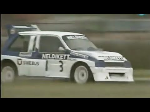 Rallycross European Masters Croft circuit 1992 Division 2 Bengt Wiklund Pekka Rantanen Gary Baker.