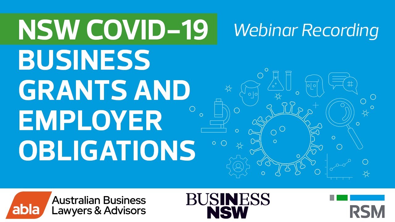 NSW COVID-19 Business Grants and Employer Obligations | RSM Australia & Business NSW