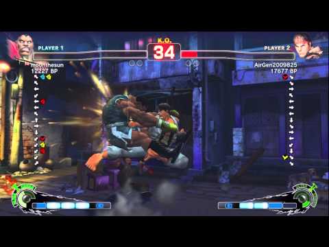 Air [Ryu] vs moonthesun [Balrog] SSF4 Japanese Online Ranked Matches - TRUE-HD