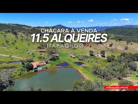 Linda chácara com bica d'água 11.5 alqueires ( 55.66 hectares ) Itapaci-GO #chacaraavenda #agro