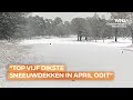 Winterpret in Nederland na flinke sneeuwval: 'Top vijf dikste sneeuwdekken in april ooit gemeten