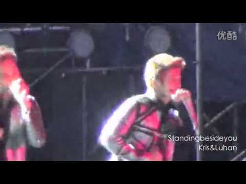 131019 SMTOWN in Beijing - EXO MAMA (Kris & Luhan focus)