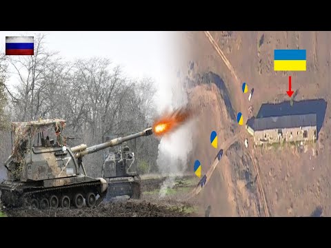 Terrifying! Russian Army Destroys Tank and UAV Point of Ukrainian soldiers