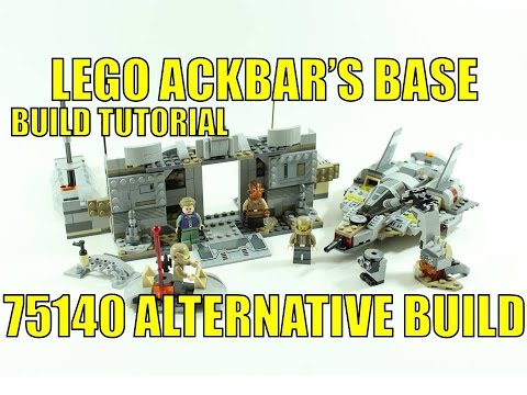 LEGO STAR WARS 75140 ALTERNATIVE BUILD ACKBAR'S BASE BUILD TUTORIAL Video